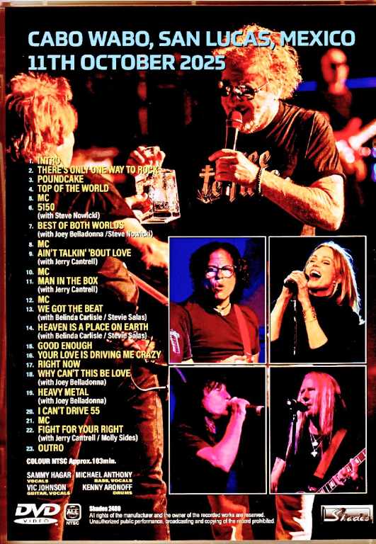 Sammy Hagar/Mexico 10.11.2025 Complete