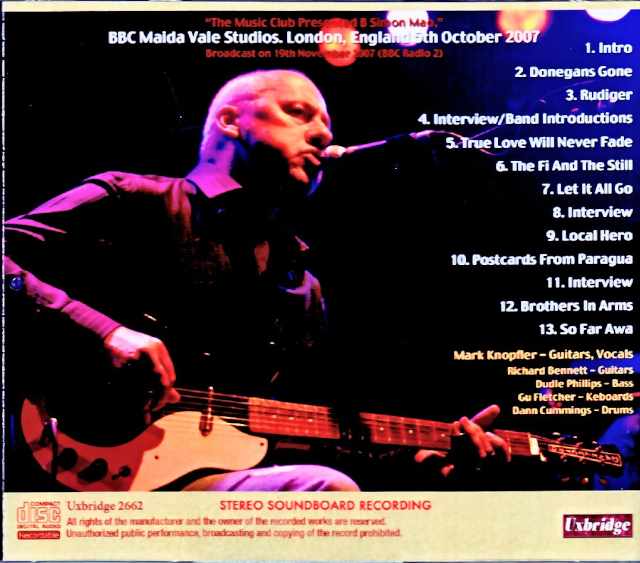Mark Knopfler / London, UK 10.05.2007 Complete Soundboard Edition