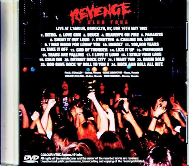 Kiss/NY,USA 1992 Complete Jewel Version