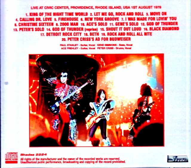 Kiss/RI,USA 08.01.1979 & more