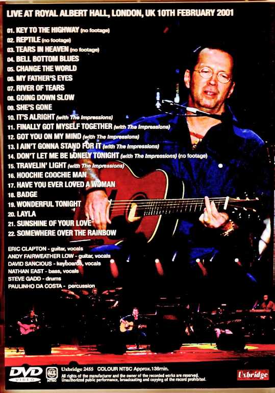 Eric Clapton/London,UK 02.10.2001