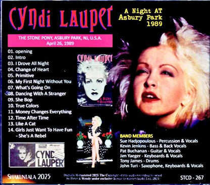Cyndi Lauper/Greetings from Asbury Park NJ,USA 1989 Complete