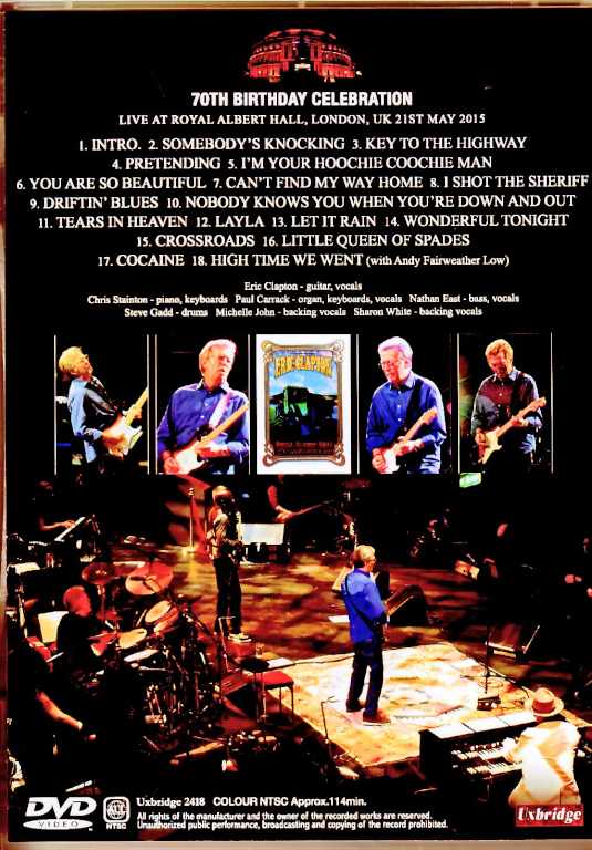 Eric Clapton/London,UK 5.21.2015 Complete