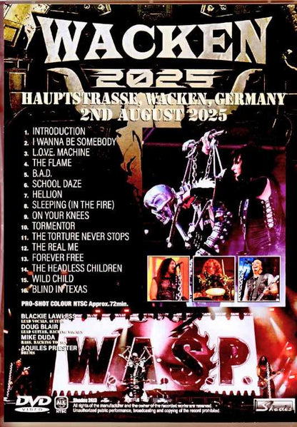 W.A.S.P. Wasp/Germany 08.02.2025 Multi-Cam Edition Complete