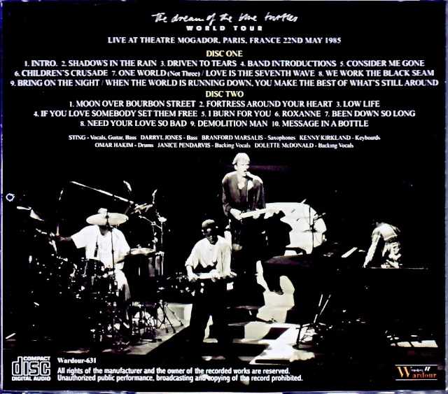 Sting/France 5.22.1985 Complete