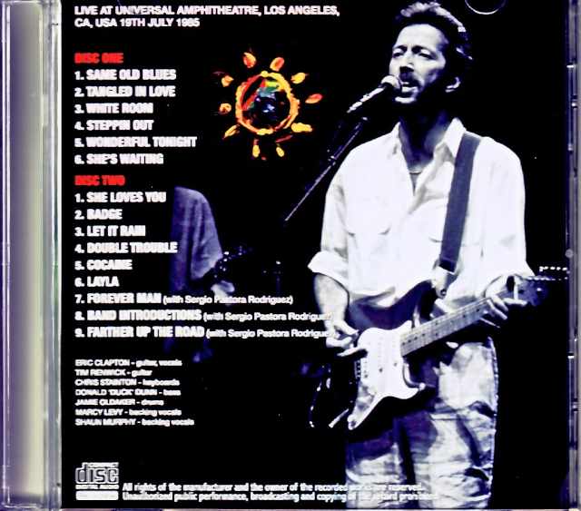 Eric Clapton/CA,USA 07.19.1985 Marco Moir Master Edition