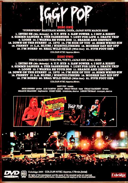 Iggy Pop/Tokyo & Chiba,Japan 2025 Complete