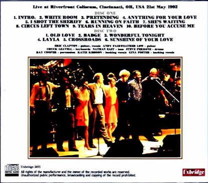 Eric Clapton / OH, USA 05.21.1992 Complete DAT Master Edition