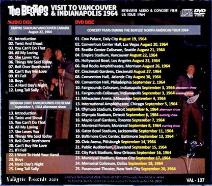 Beatles The Beatles/Vancouver, Indianapolis 1964 Canada 1964 & more AI Multi Band Remastered