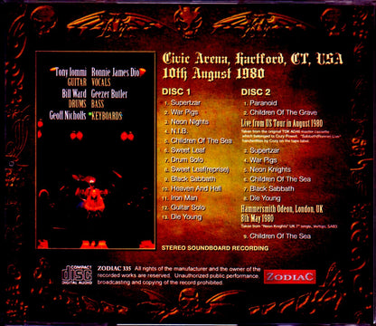 Black Sabbath/CT,USA 1980 Upgrade & more