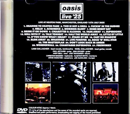 Oasis/England,UK 07.16.2025 Jewel Version