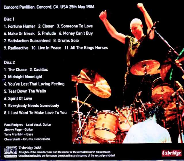 Firm/CA,USA 05.25.1986 Complete Marco Moir Master Edition