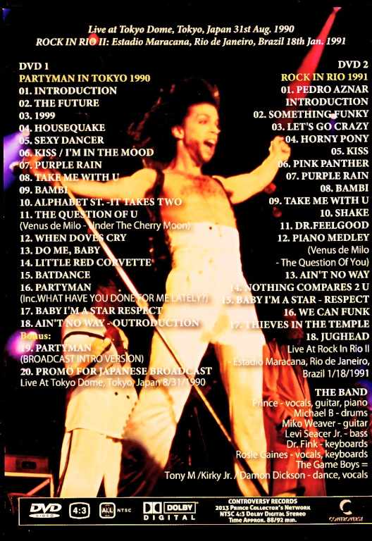 Prince/Tokyo,Japan 1990 & more Broadcast Edition