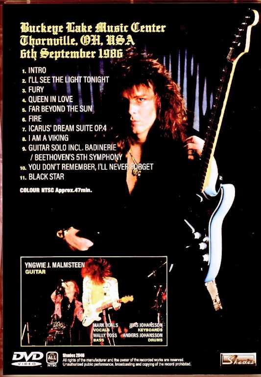 Yngwie J. Malmsteen Yngwie Malmsteen/OH,USA 1986 Complete Upgrade