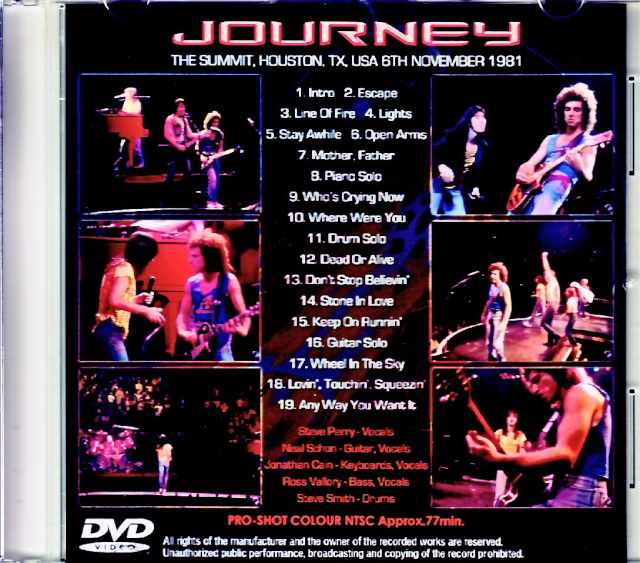 Journey/TX,USA 1981 Complete Upgrade Jewel Version