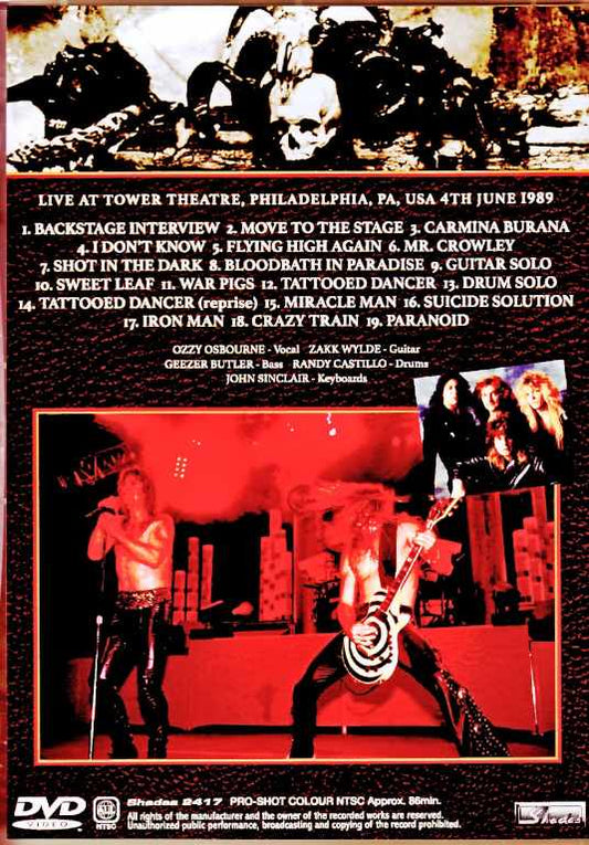 Ozzy Osbourne/PA,USA 06.04.1989 Multi-Cam Edition