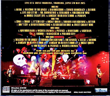 Guns N' Roses Guns N' Roses/Kanagawa,Japan 2025 Complete IEM Matrix Edition