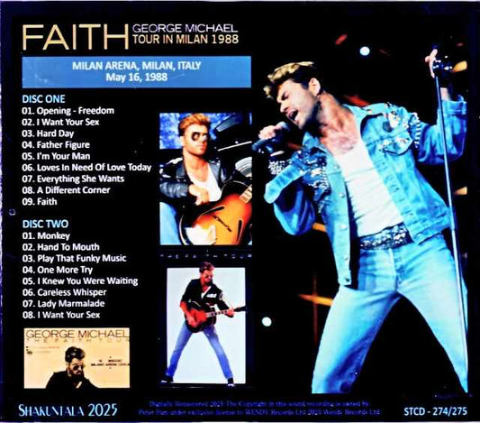 George Michael / Italy Milan Complete Edition Italy 1988 Complete