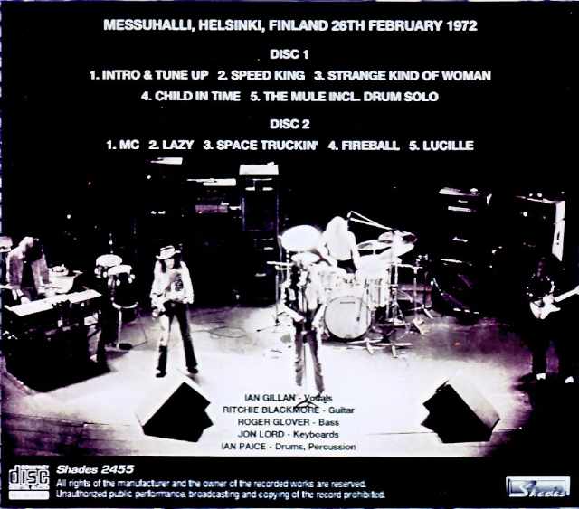 Deep Purple Deep Purple/Finland 02.26.1972 Complete