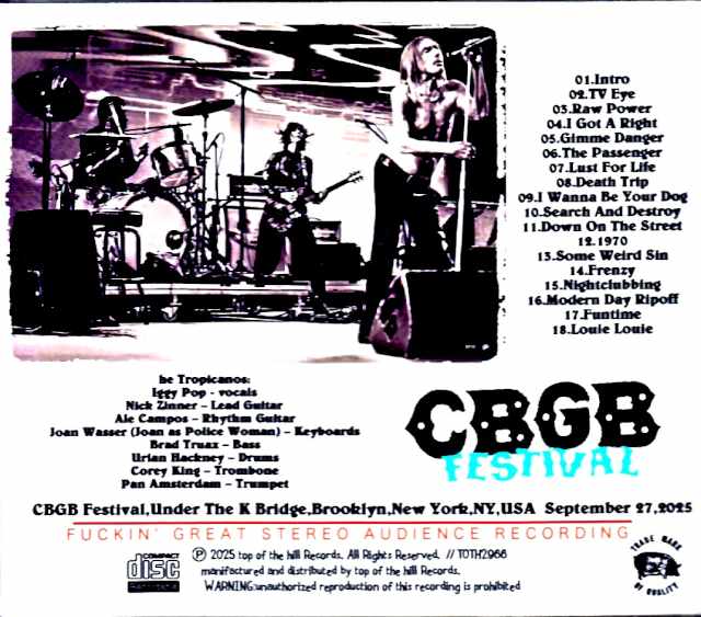 Iggy Pop / NY, USA 09.27.2025 Complete SBD/AUD Matrix Edition