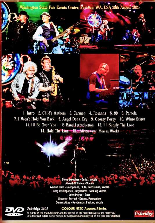 Toto Toto/WA,USA 08.29.2025 Complete