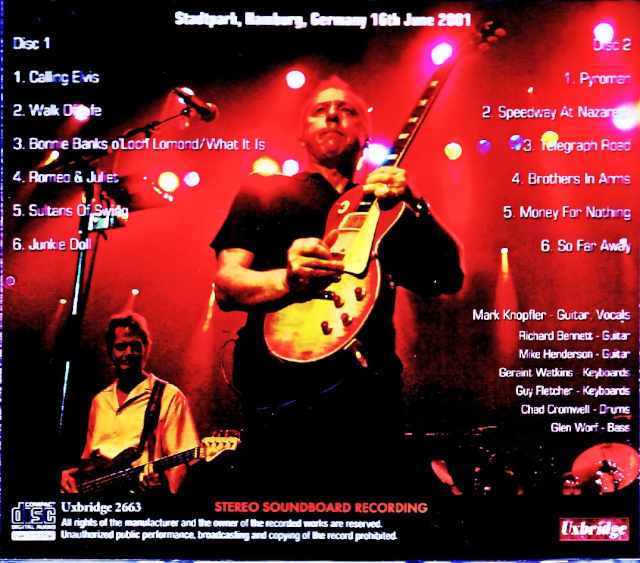 Mark Knopfler/Germany 06.16.2001 FM Broadcast Edition
