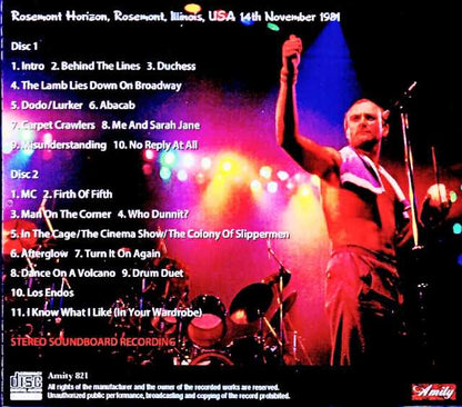 Genesis/IL,USA 11.14.1981 Complete Soundboard Edition