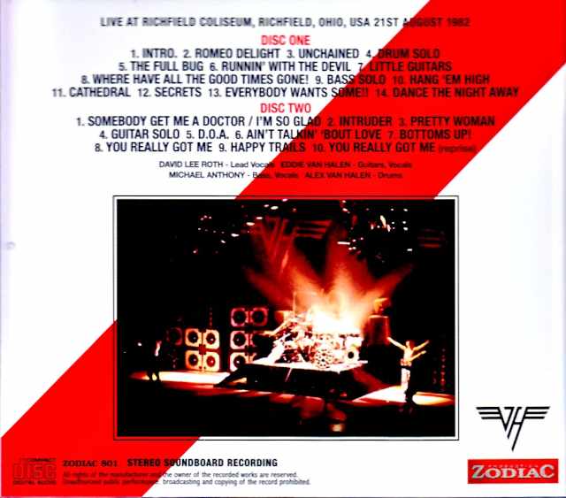 Van Halen / OH,USA 08.21.1982 Complete Soundboard Edition