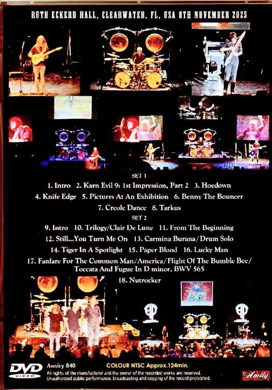 Carl Palmer's Emerson, Lake and Palmer Legacy Carl Palmer/FL,USA 11.08.2025 Complete