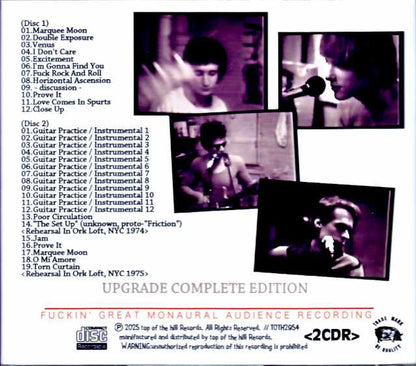 Television/NY,USA 1974 Rehearsals Complete & more