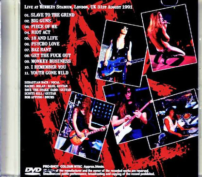 Skid Row / London, UK 1991 Multi-Cam Edition Jewel Version