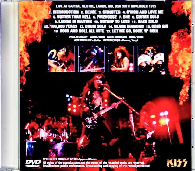 Kiss/MD,USA 1975 Complete Multi-Cam Edition Upgrade Jewel Version