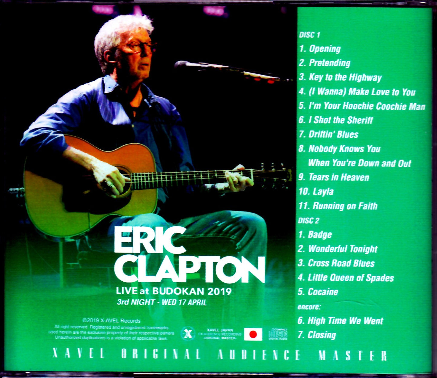 Eric Clapton/Tokyo,Japan 4.17.2019 Omnidirectional Microphone