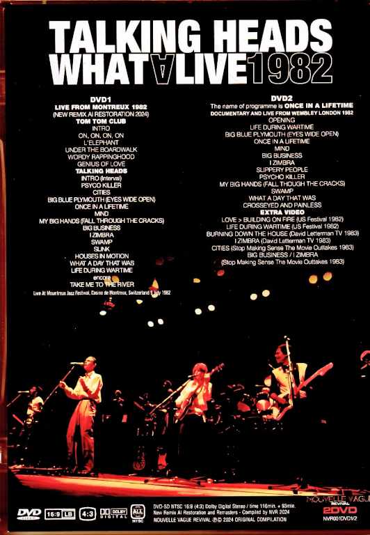 Talking Heads / Live 1982 AI restored definitive edition Live Collection 1982