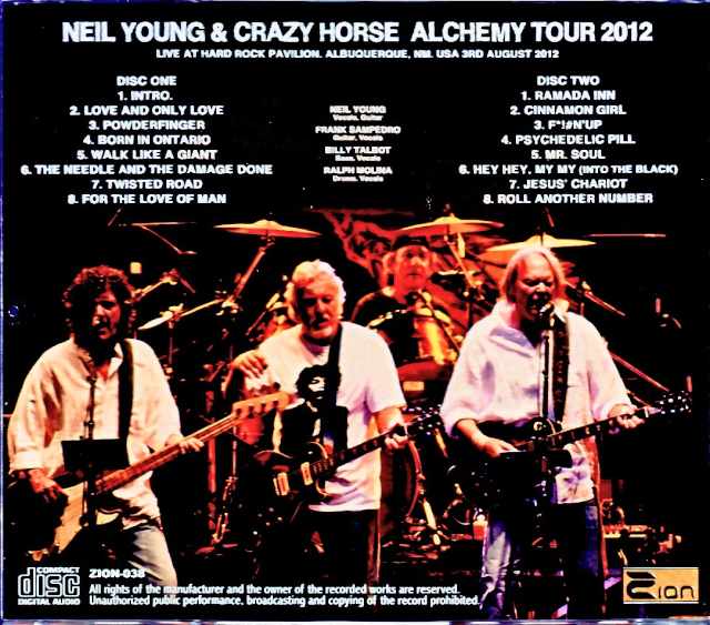 Neil Young Crazy Horse Neil Young/NM,USA 2012 Complete