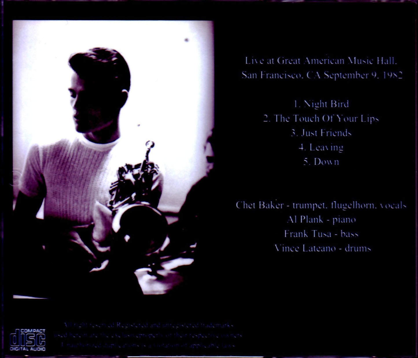Chet Baker/CA,USA 1982