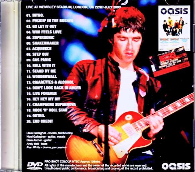 Oasis/London,UK 7.22.2000 Complete Jewel Version