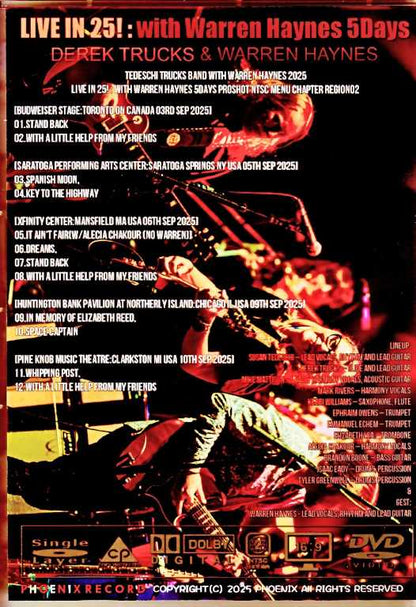 Tedeschi Trucks Band Warren Haynes Tedeschi Trucks Band/US Tour 2025 Pro-Shot Collection