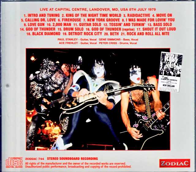 Kiss/MD,USA 07.08.1979 Complete Soundboard Edition