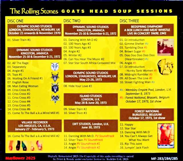 Rolling Stones/Goats Head Soup Sessions 1972-1973