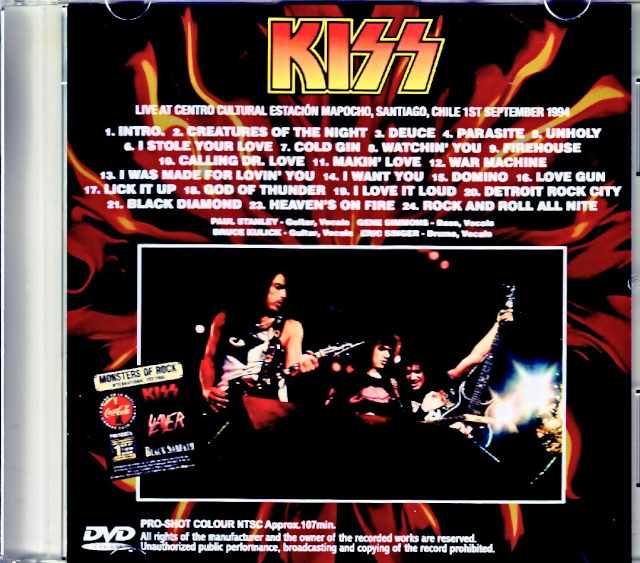 Kiss/Chile 1994 Complete Jewel Version