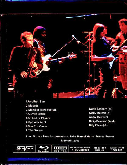 David Sanborn David Sanborn/France 2016 Blu-Ray Version