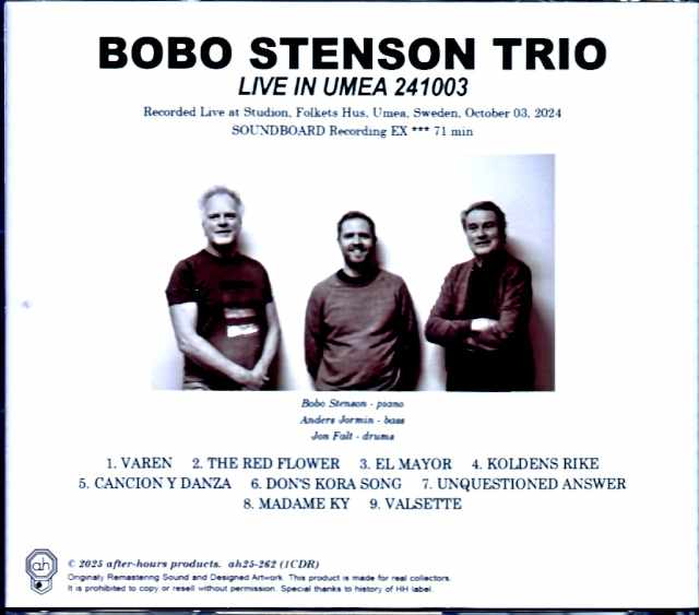Bobo Stenson Trio Bobo Stenson/Sweden 2024