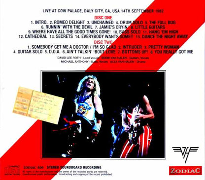 Van Halen/CA,USA 09.14.1982 Soundboard Edition