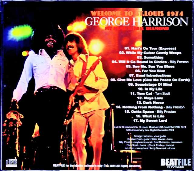 George Harrison Billy Preston, Robben Ford, Tom Scott George Harrison/MO, USA 1974