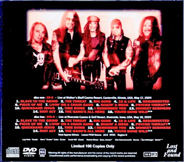 Skid Row Lizzy Hale/IL,USA 2024 Complete & more