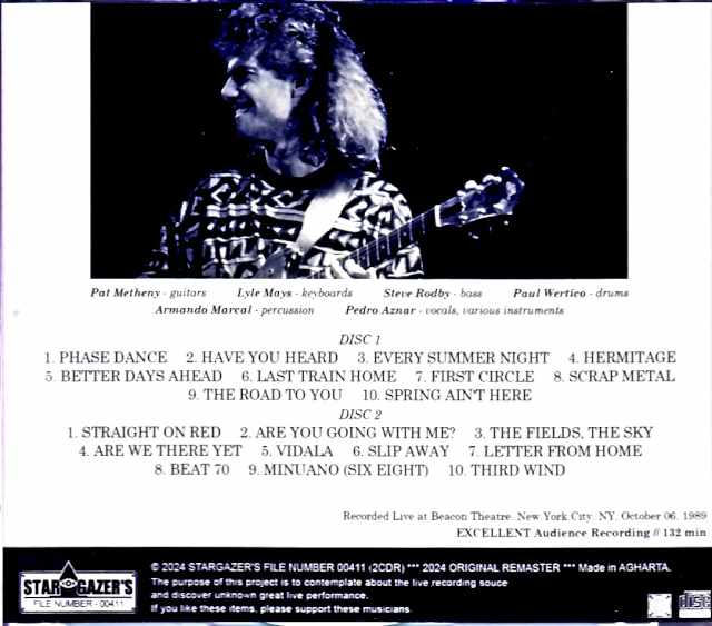 Pat Metheny Group Lyle Mays Pat Metheny Lyle Mays/NY,USA 1989