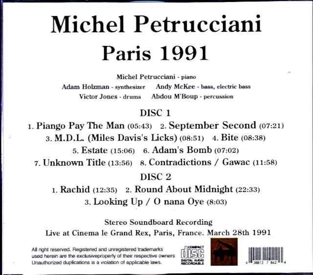 Michel Petrucciani/France 1991