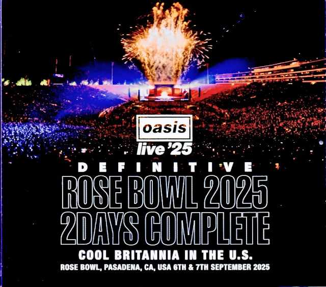 Oasis/CA,USA 2025 Complete Remaster & Matrix of 2Audience Recordings Edition