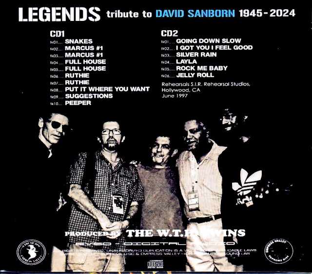 Legends David Sanborn, Eric Clapton, Joe Sample, Marcus Miller David Sanborn/Tribute to Sanborn CA, USA 1997 Rehearsals